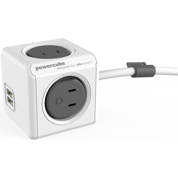 Power Cube 4-Outlet Extended Usb 10Ft Surge Protect 4424/USEUPC